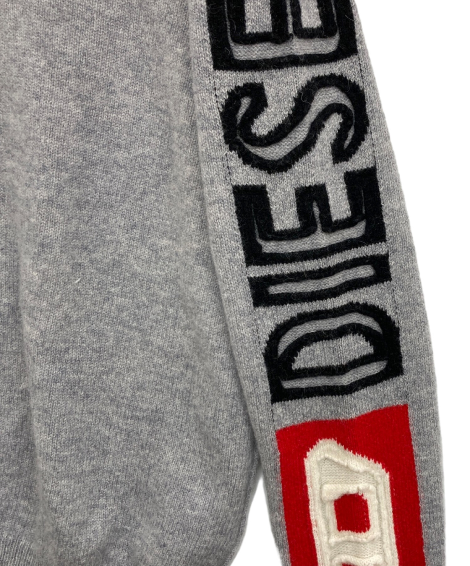 新品◆DIESEL ディーゼル◆ワッフルニットパーカー◆USED加工◆グレー 中古・古着通販】DIESEL (ディーゼル) ニットパーカー グレー サイズ:M