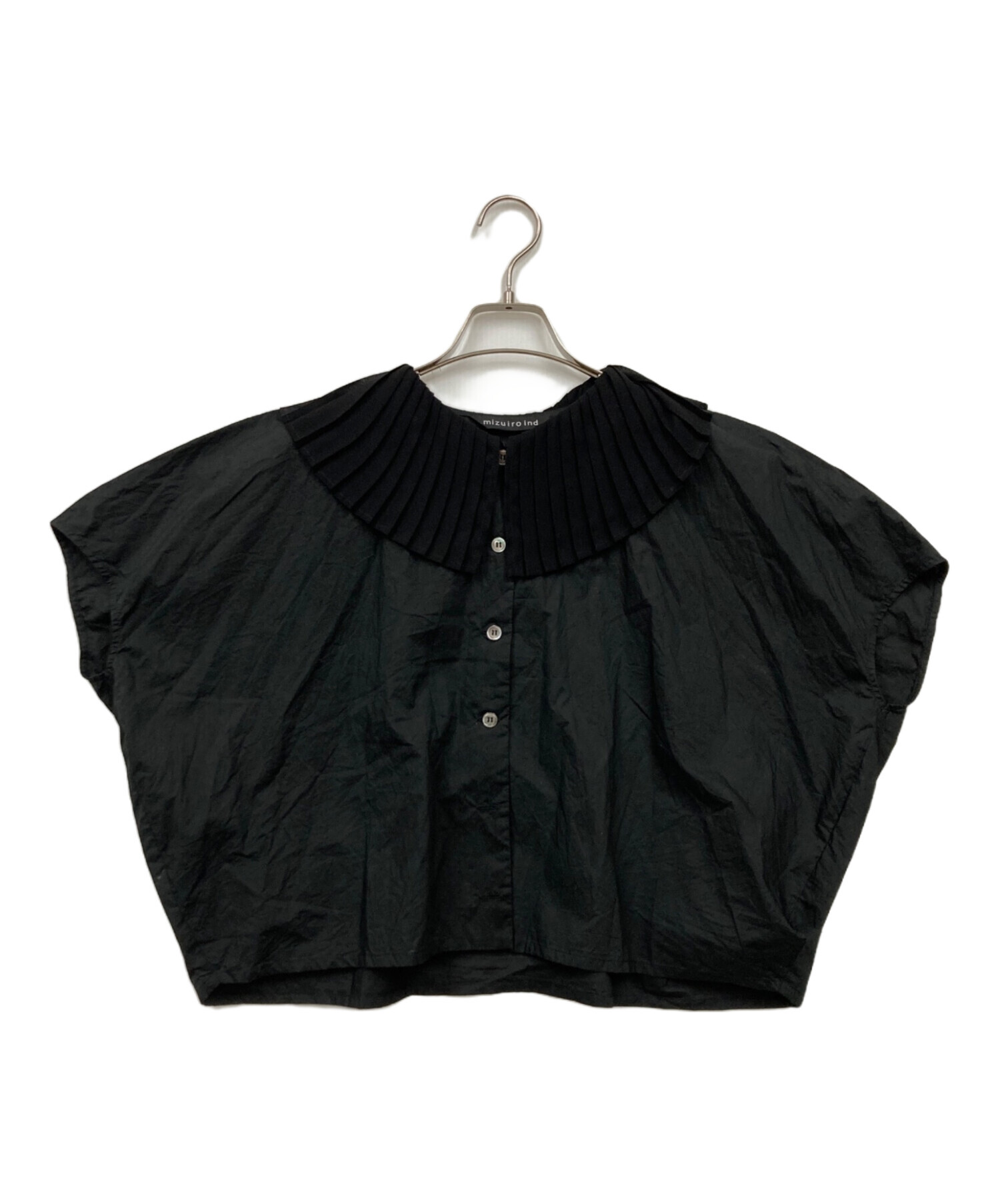 中古・古着通販】mizuiro-ind (ミズイロインド) pleats collar shirts 