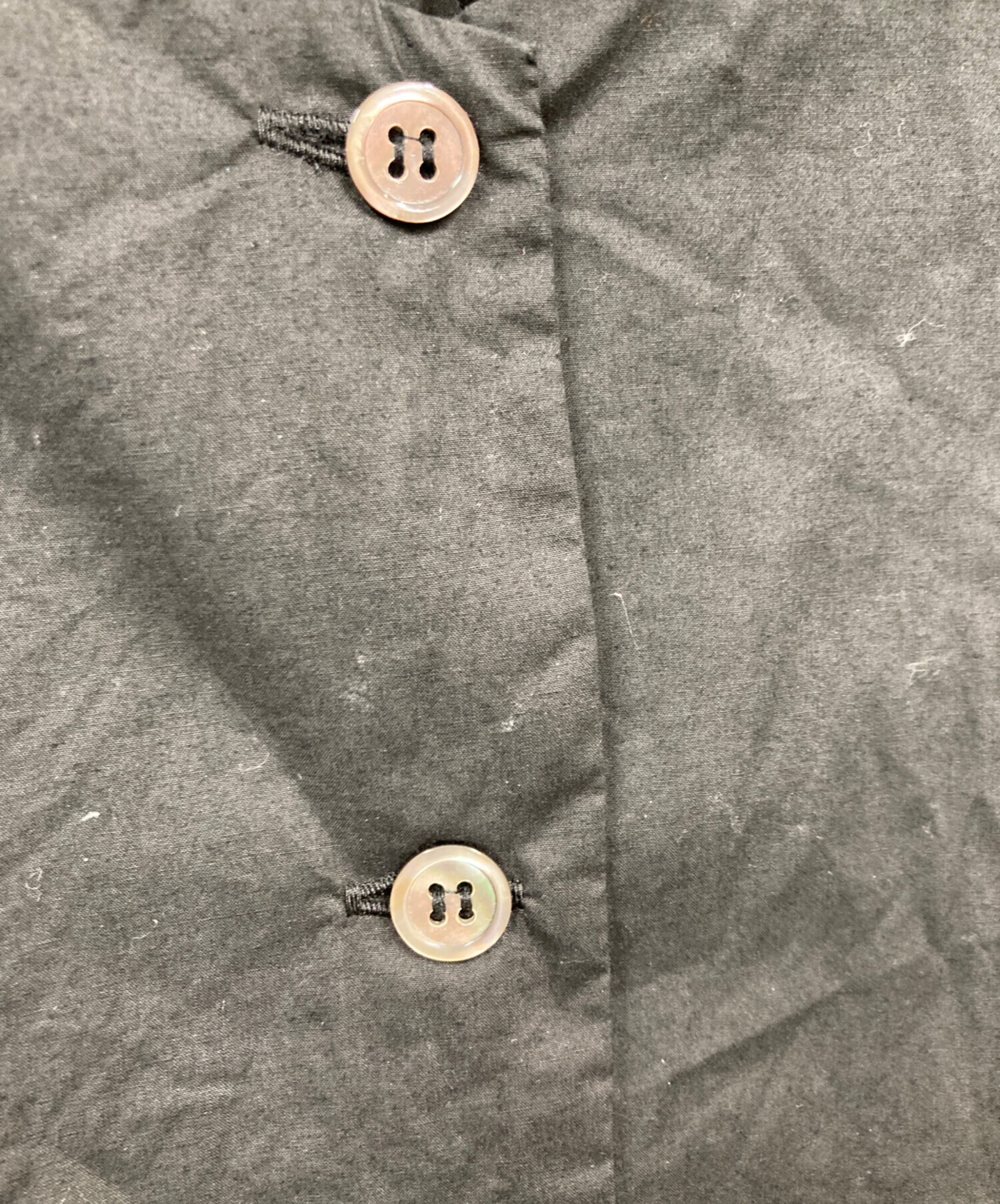 中古・古着通販】mizuiro-ind (ミズイロインド) pleats collar shirts 