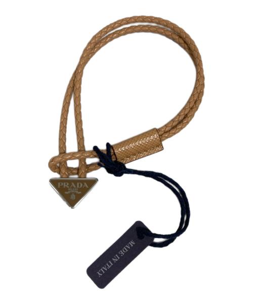 中古・古着通販】PRADA (プラダ) ナッパレザーブレスレット ベージュ