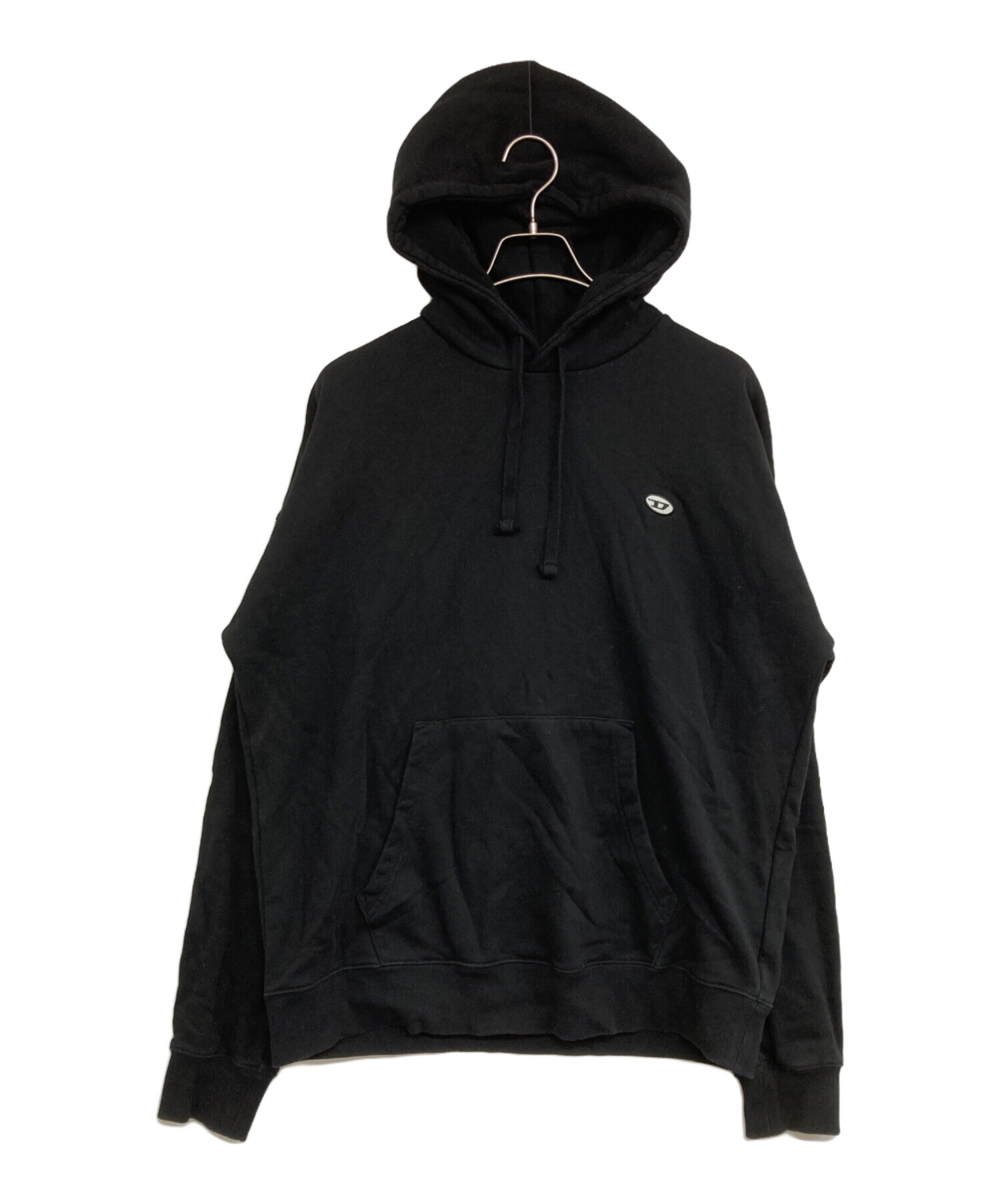 パーカー サイズ L ブラック 中古・古着通販】DIESEL (ディーゼル) パーカー ブラック サイズ