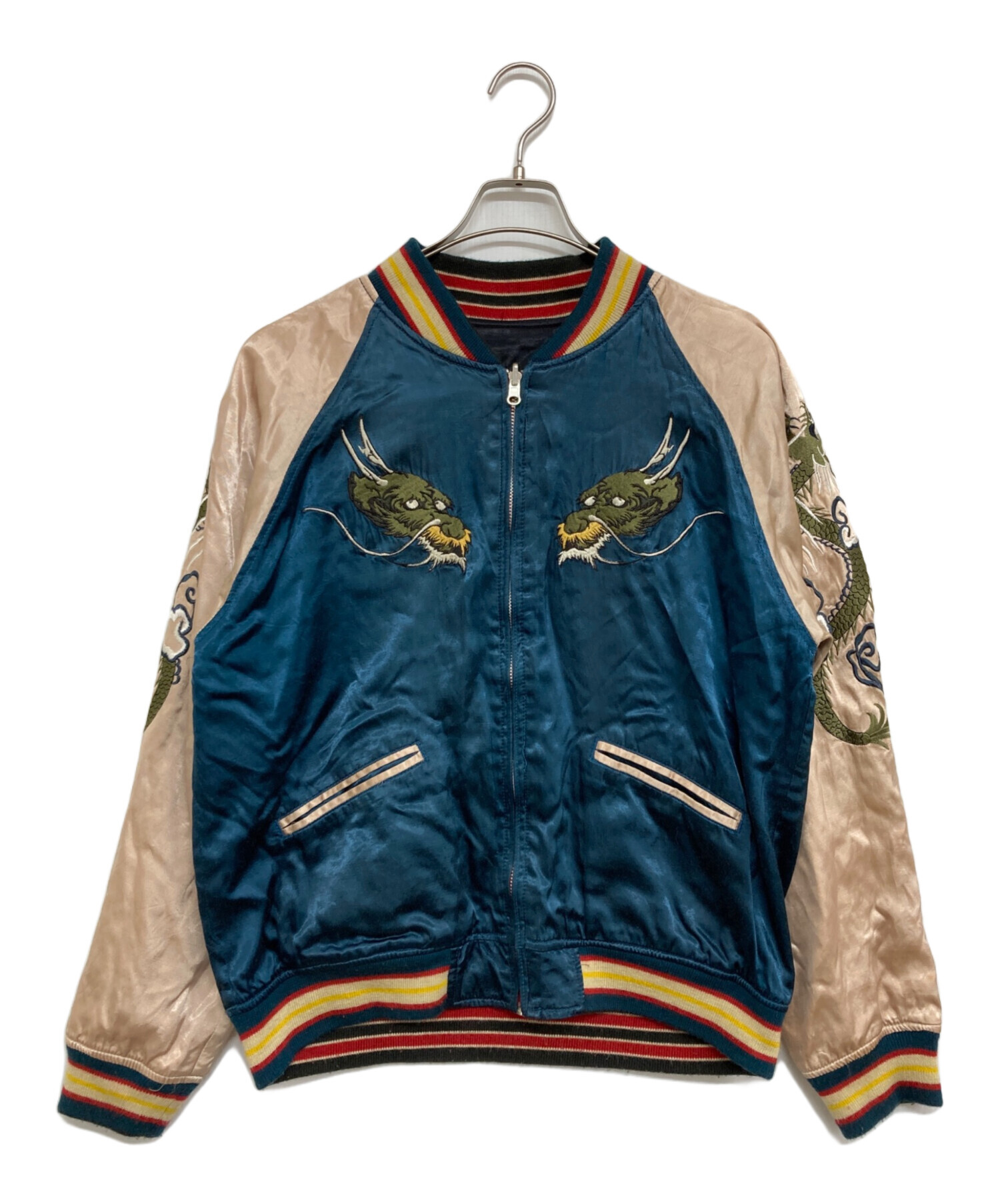 バ*4様 HOUSTON スカジャン 　リバーシブル　古着 中古・古着通販】HOUSTON (ヒューストン) リバーシブルスカジャン
