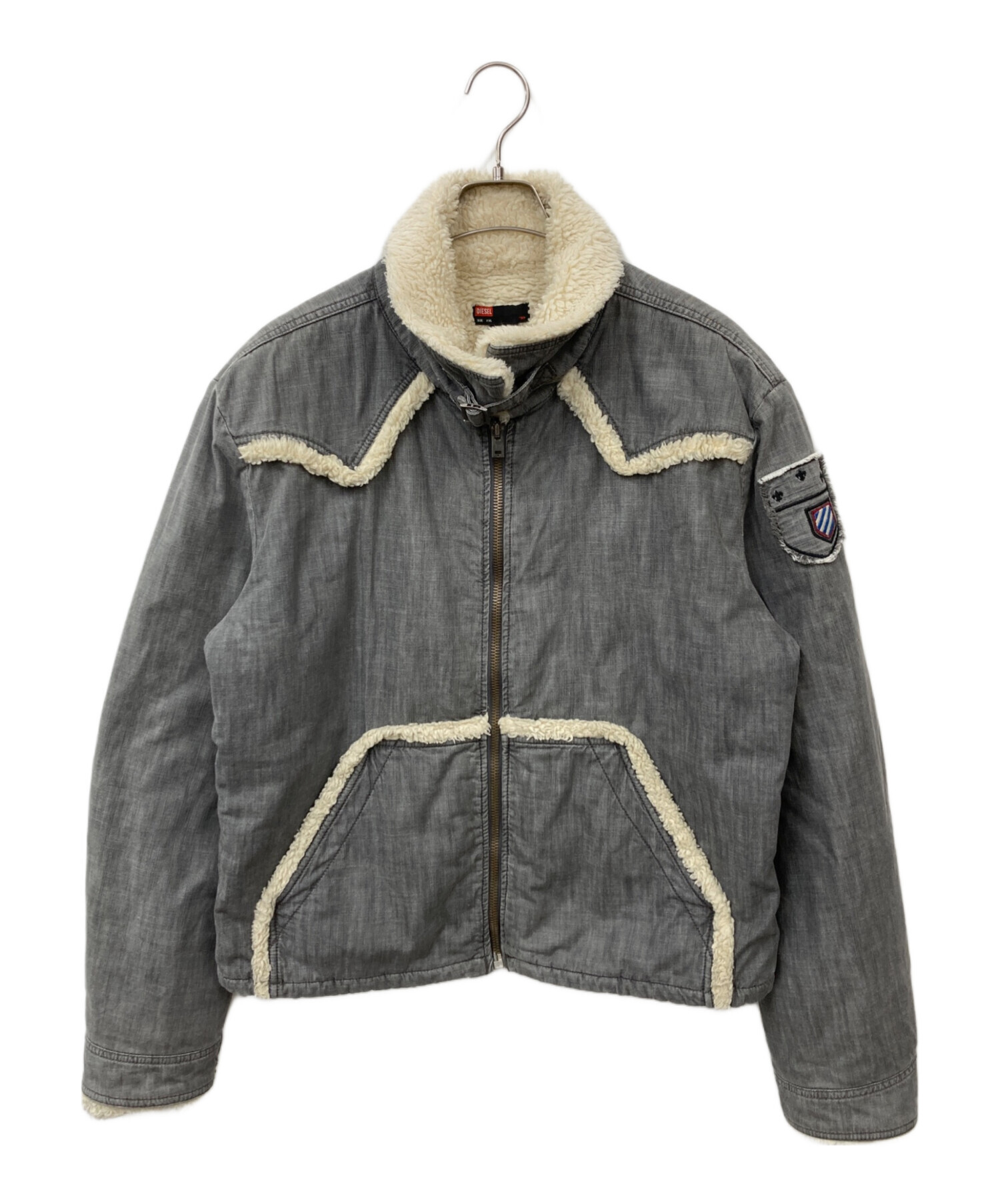 中古・古着通販DIESEL (ディーゼル) 裏ボアジャケット グレー サイズ 