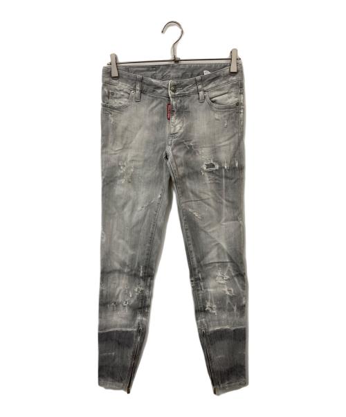 DSQUARED2 ブリーチ加工スキニーデニムパンツ S75LB0123 181219-003.jpg