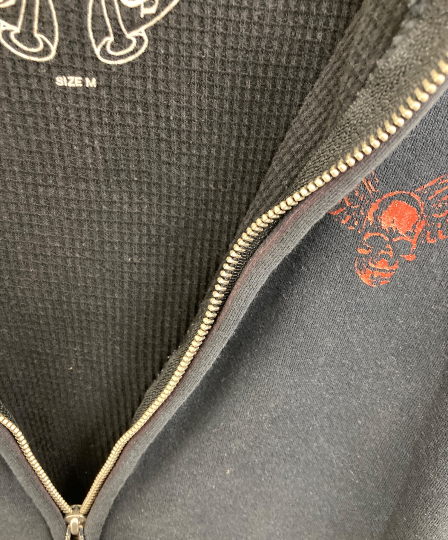 【紺】Chrome Hearts foti パーカー クロムハーツ CHROME HEARTS（クロムハーツ） FOTI ZIP HOODIE フォティ ジップ