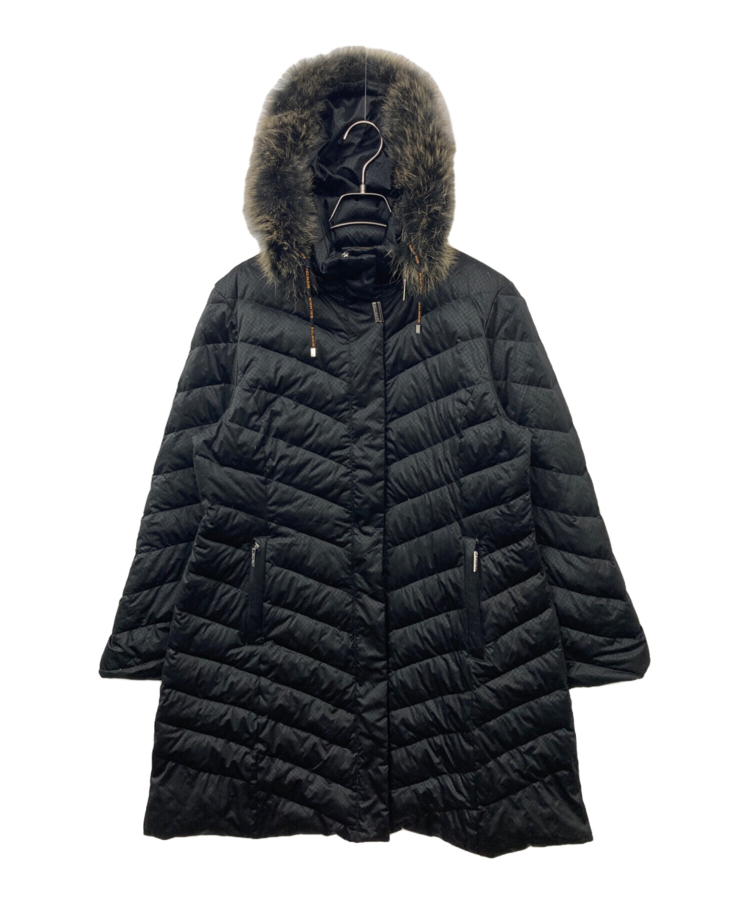 中古・古着通販】BALMAIN (バルマン) ダウンコート ブラック サイズ:L 