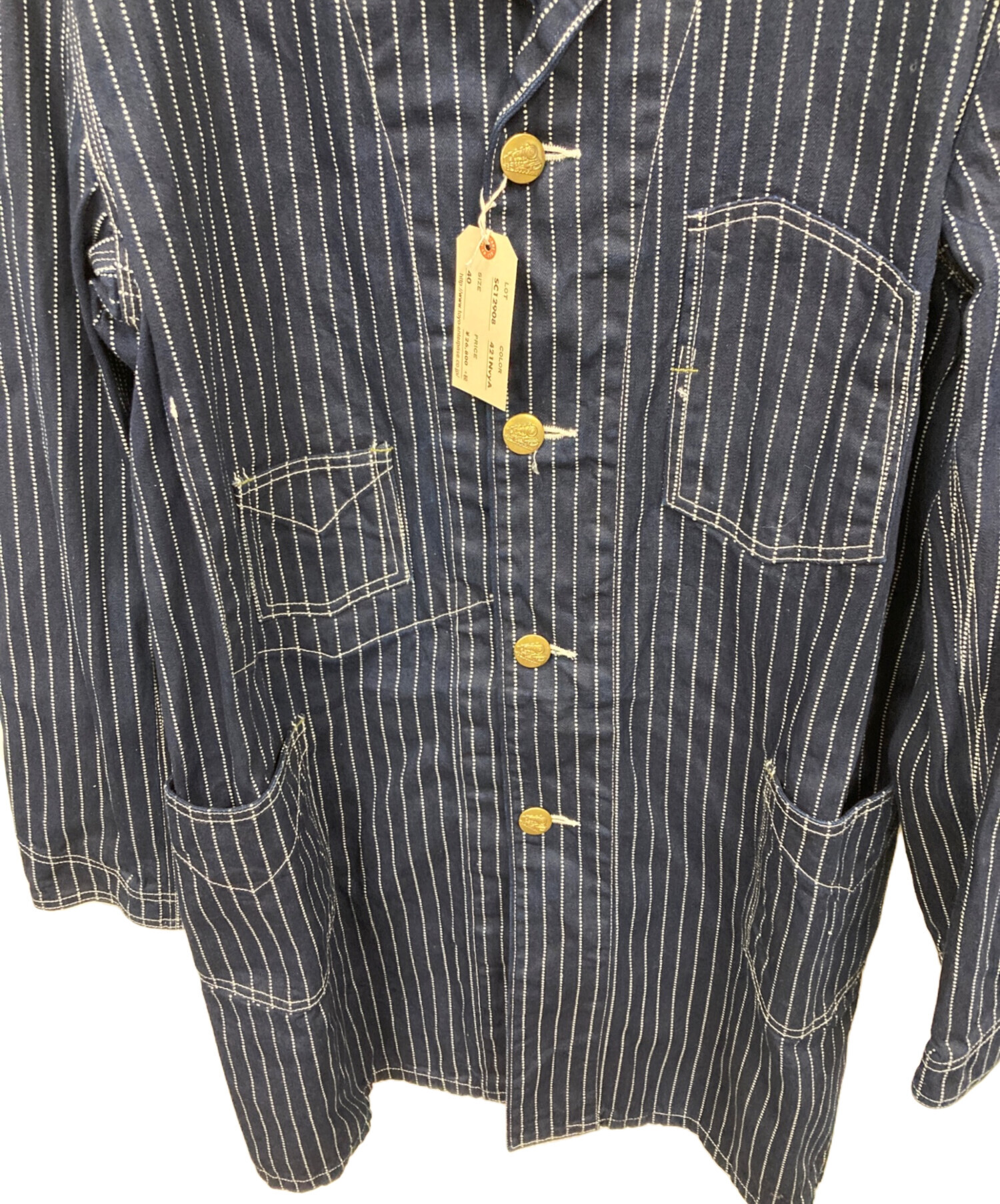 中古・古着通販】SUGAR CANE (シュガーケーン) ウォバッシュストライプ