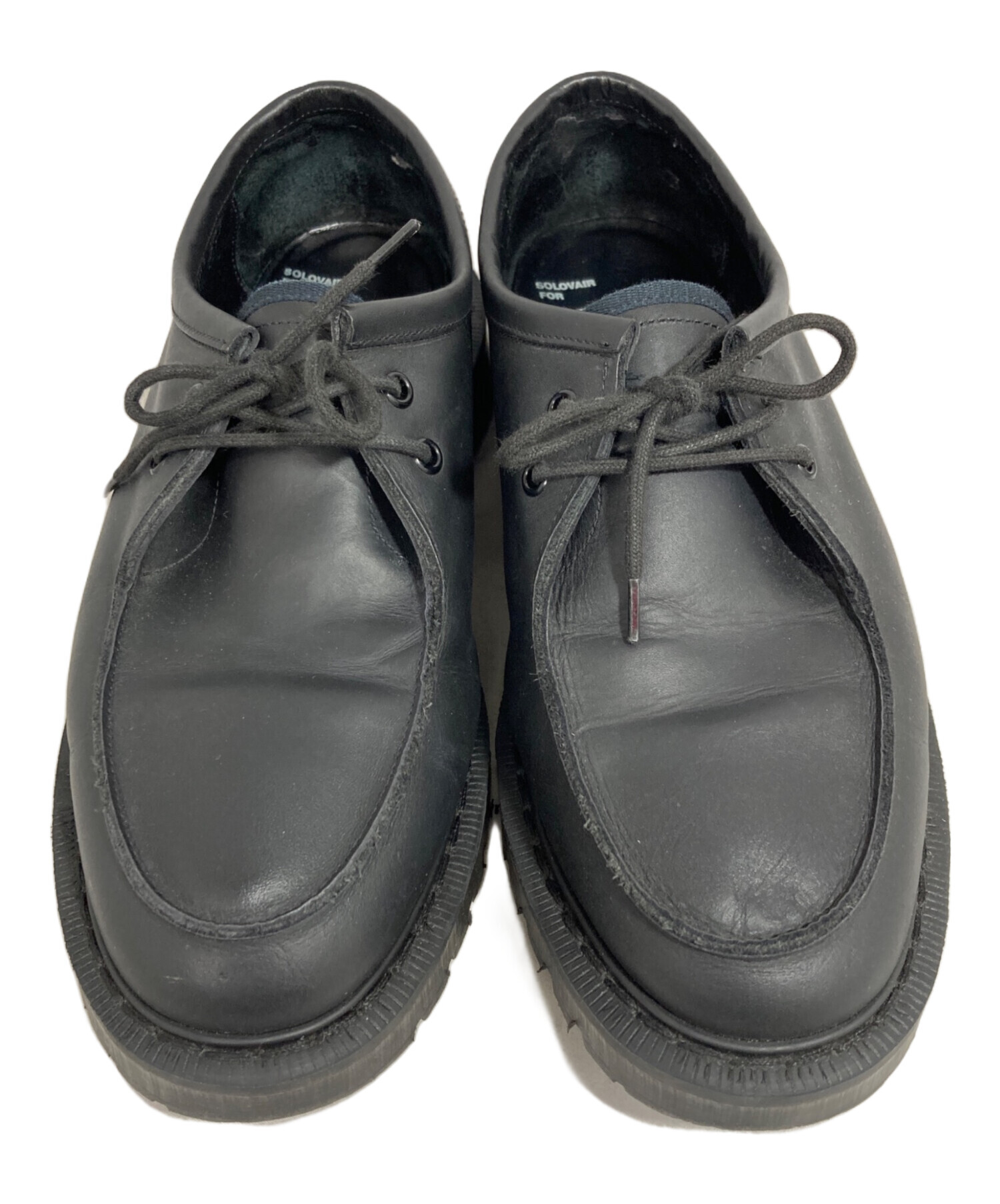 solovair MHL. ブラック レザーシューズ チロリアン ソロヴェアー 中古・古着通販】MHL (エムエイチエル) SOLOVAIR (ソロヴェアー