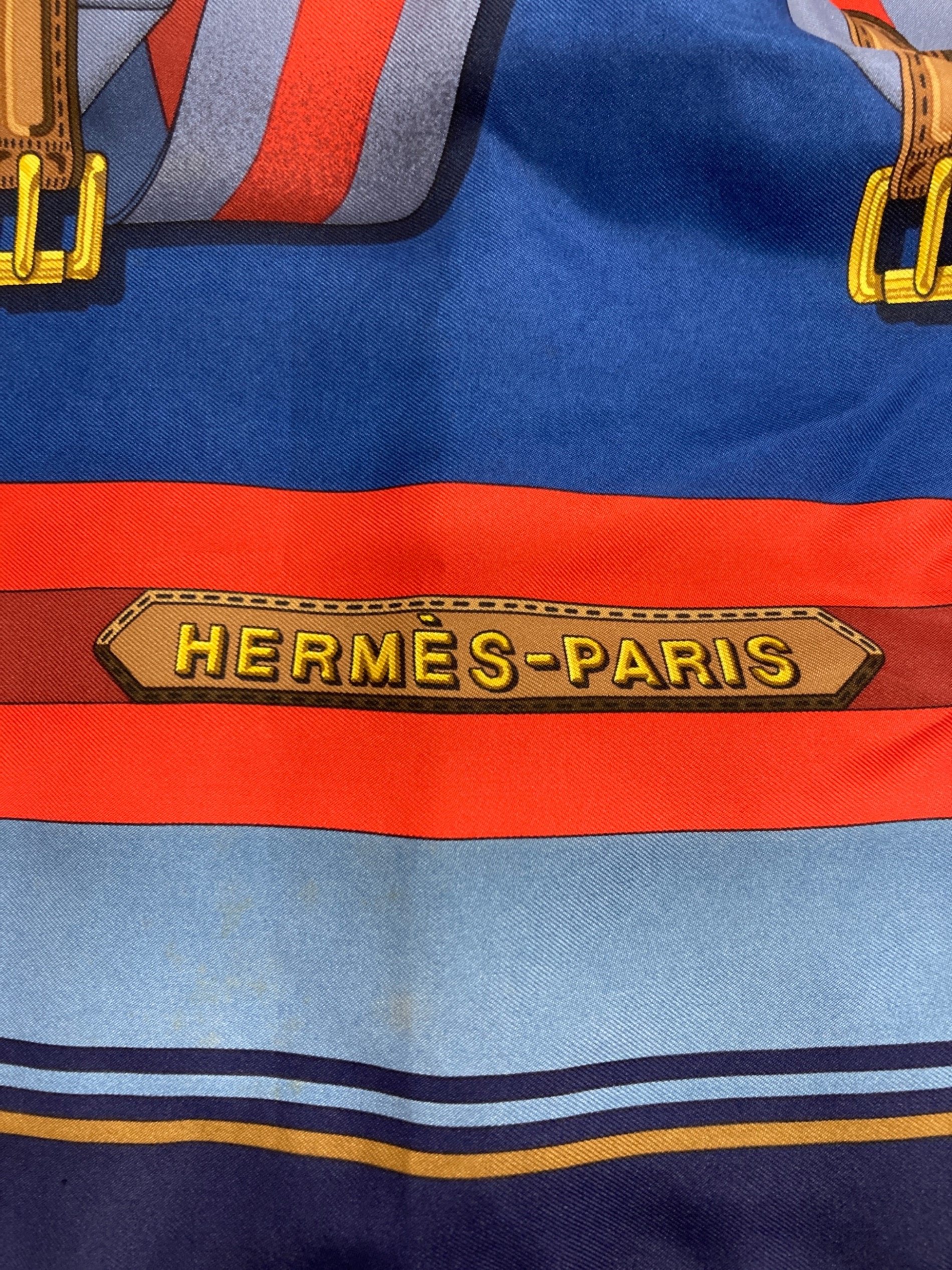 中古・古着通販】HERMES (エルメス) les sangles ネイビー｜ブランド