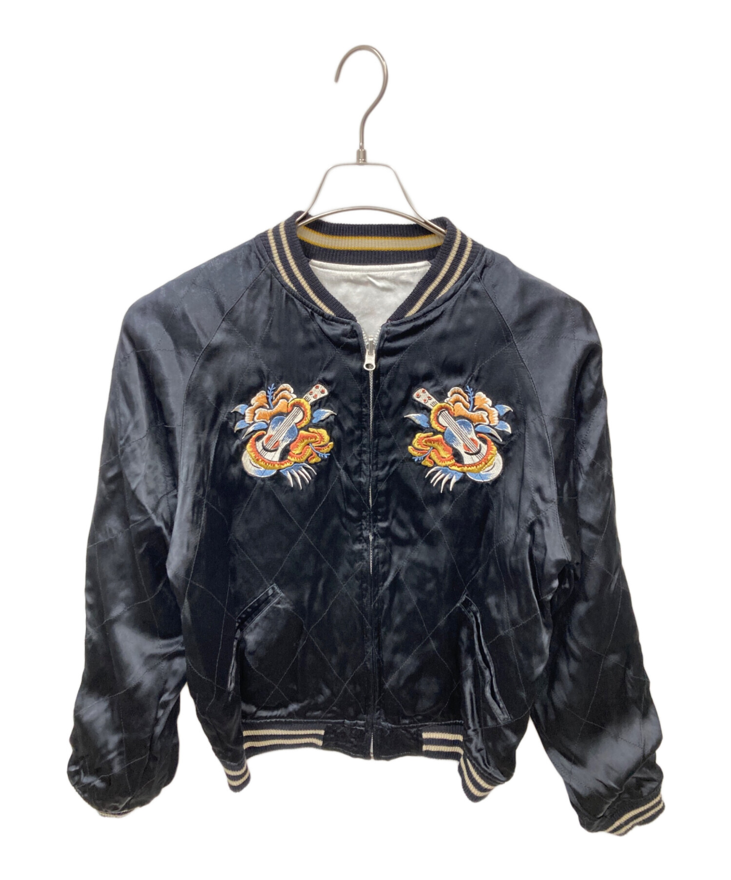 スカジャン　古着 中古・古着通販】梵殷 (ファイン) スカジャン ブラック サイズ