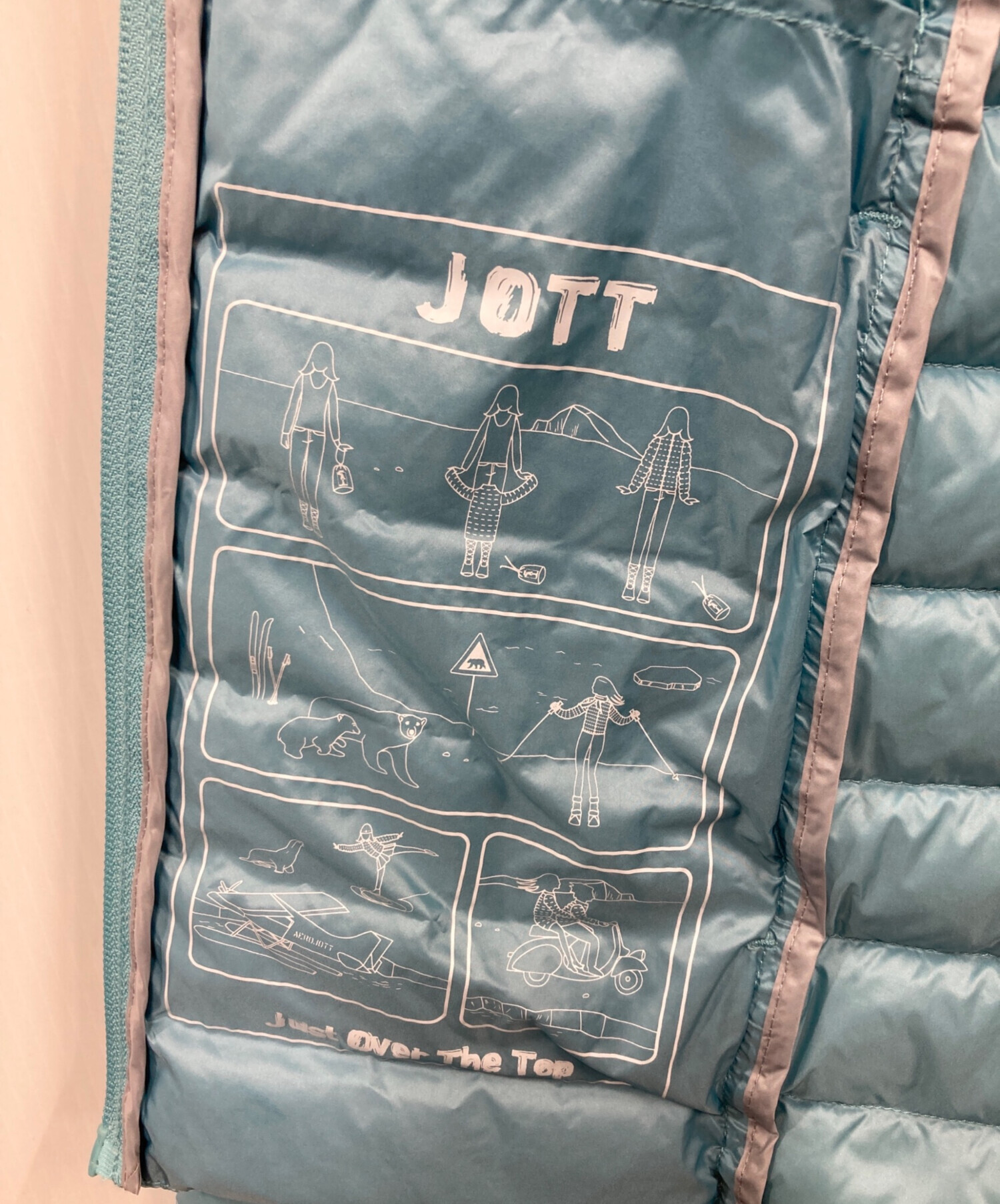 中古・古着通販】J.O.T.T (ジョット) ダウンジャケット スカイブルー 