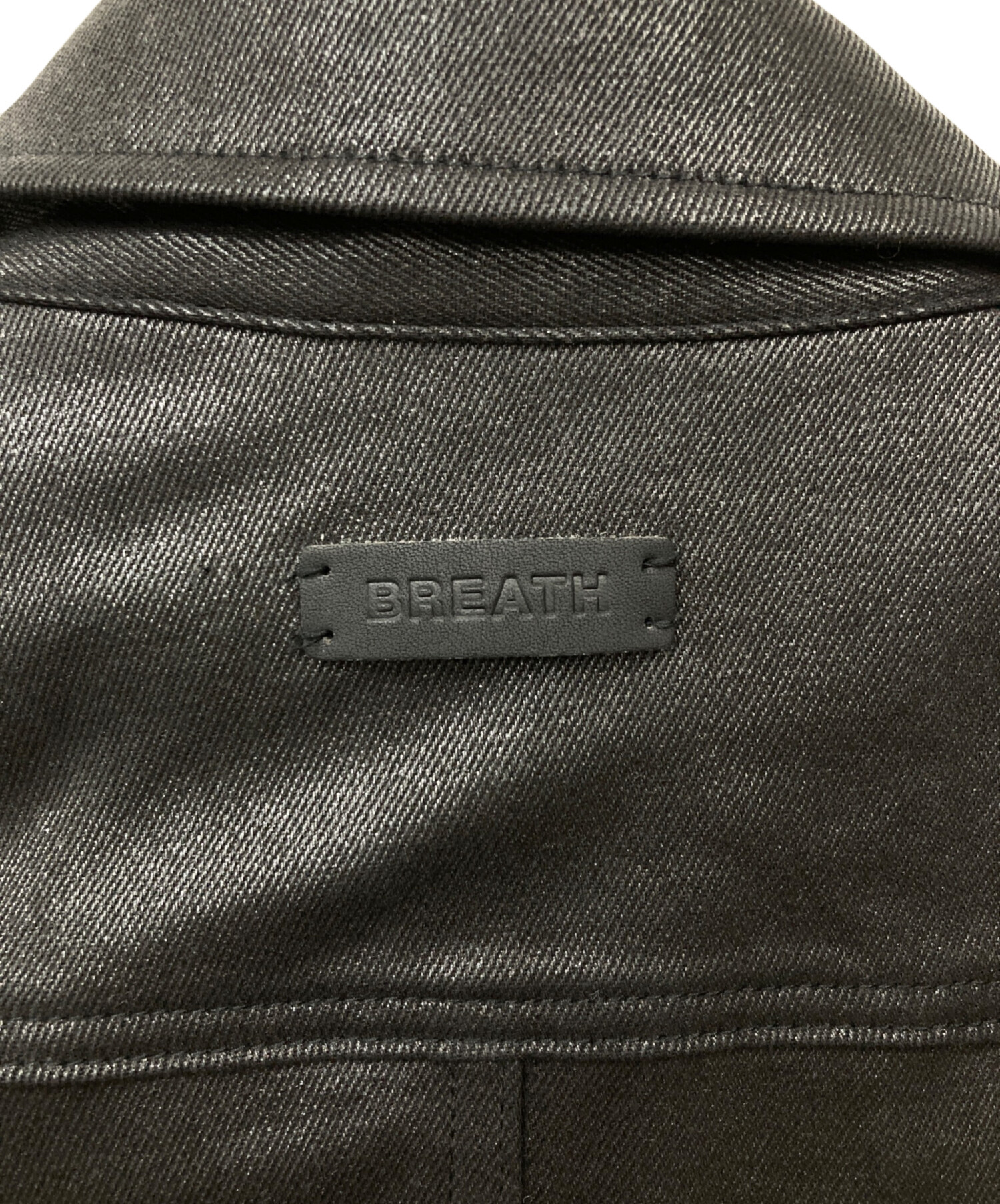 中古・古着通販】BREATH (ブレス) COATING SHIRT JACKET ブラック