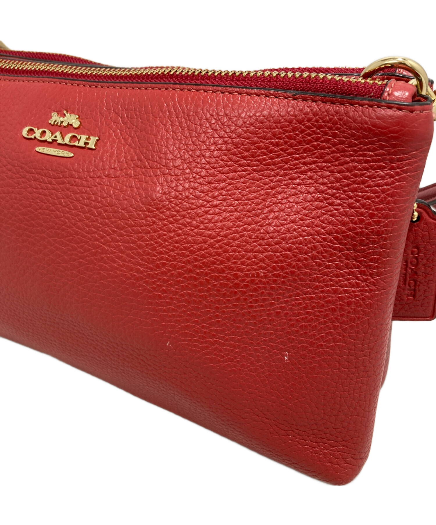中古・古着通販】COACH (コーチ) ショルダーバッグ レッド｜ブランド 