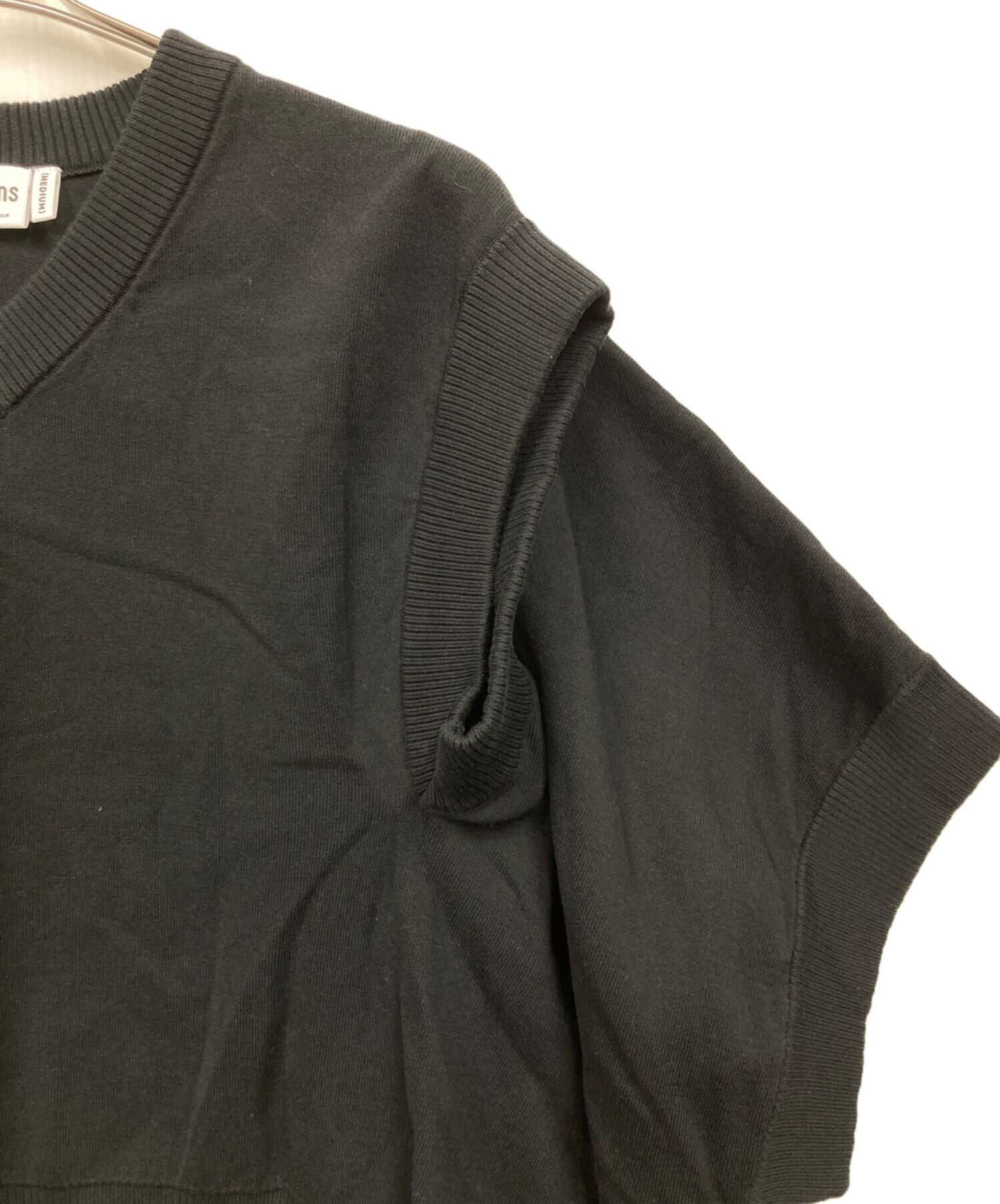 良品 クリーニング済 25SS nagonstans ナゴンスタンス 2WayクロップドVEST ニット ベスト 470IS770-0491 M ソーダ ミントブルー レディース 古着 中古 USED nagonstans ナゴンスタンス 25SS 2Way Cropped Vest クロップドベスト