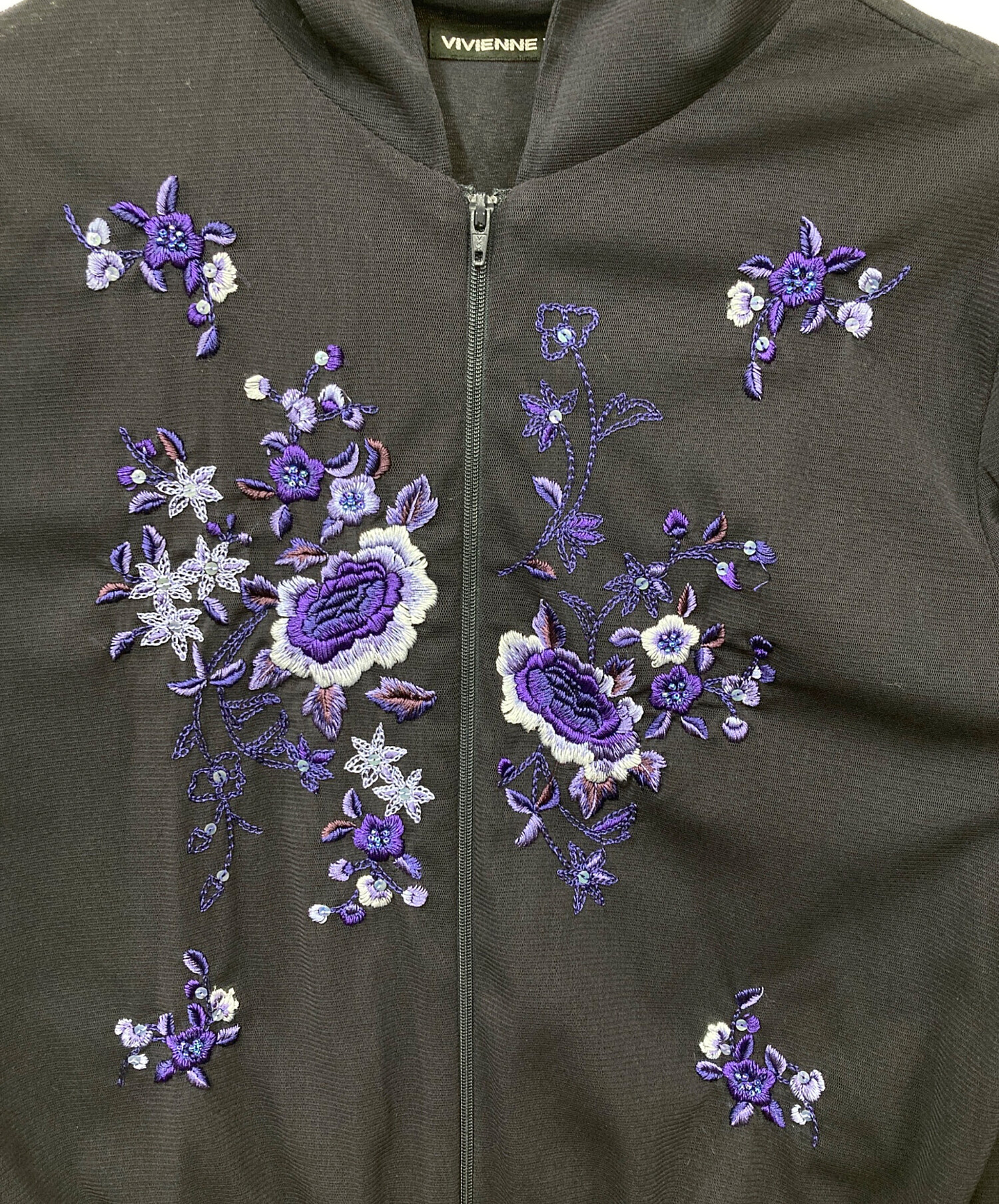 VIVIENNE TAM ヴィヴィアンタム パーカー M 青 【古着】【中古】【送料無料】 中古・古着通販】VIVIENNE TAM (ヴィヴィアンタム) ジップパーカー