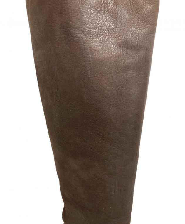 中古・古着通販】PRADA (プラダ) ロングブーツ ブラウン サイズ:36 1/2