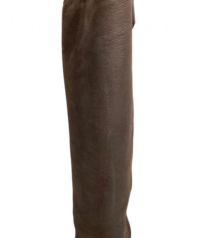 中古・古着通販】PRADA (プラダ) ロングブーツ ブラウン サイズ:36 1/2