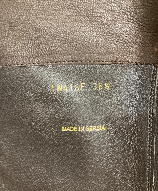 中古・古着通販】PRADA (プラダ) ロングブーツ ブラウン サイズ:36 1/2