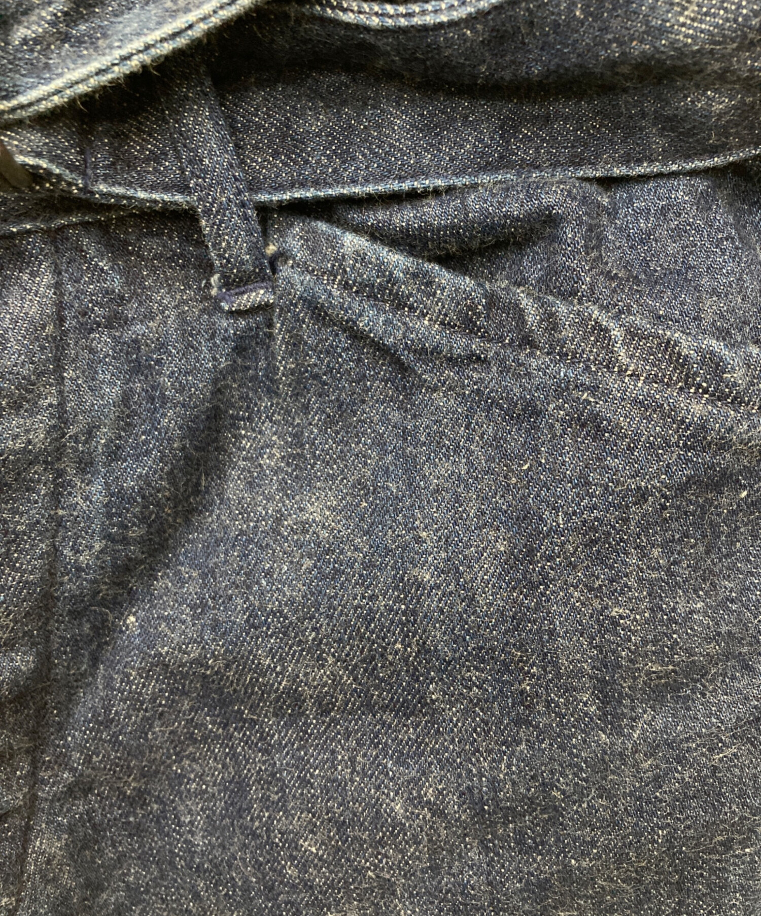 中古・古着通販】COMOLI (コモリ) ベルテッドデニムパンツ インディゴ