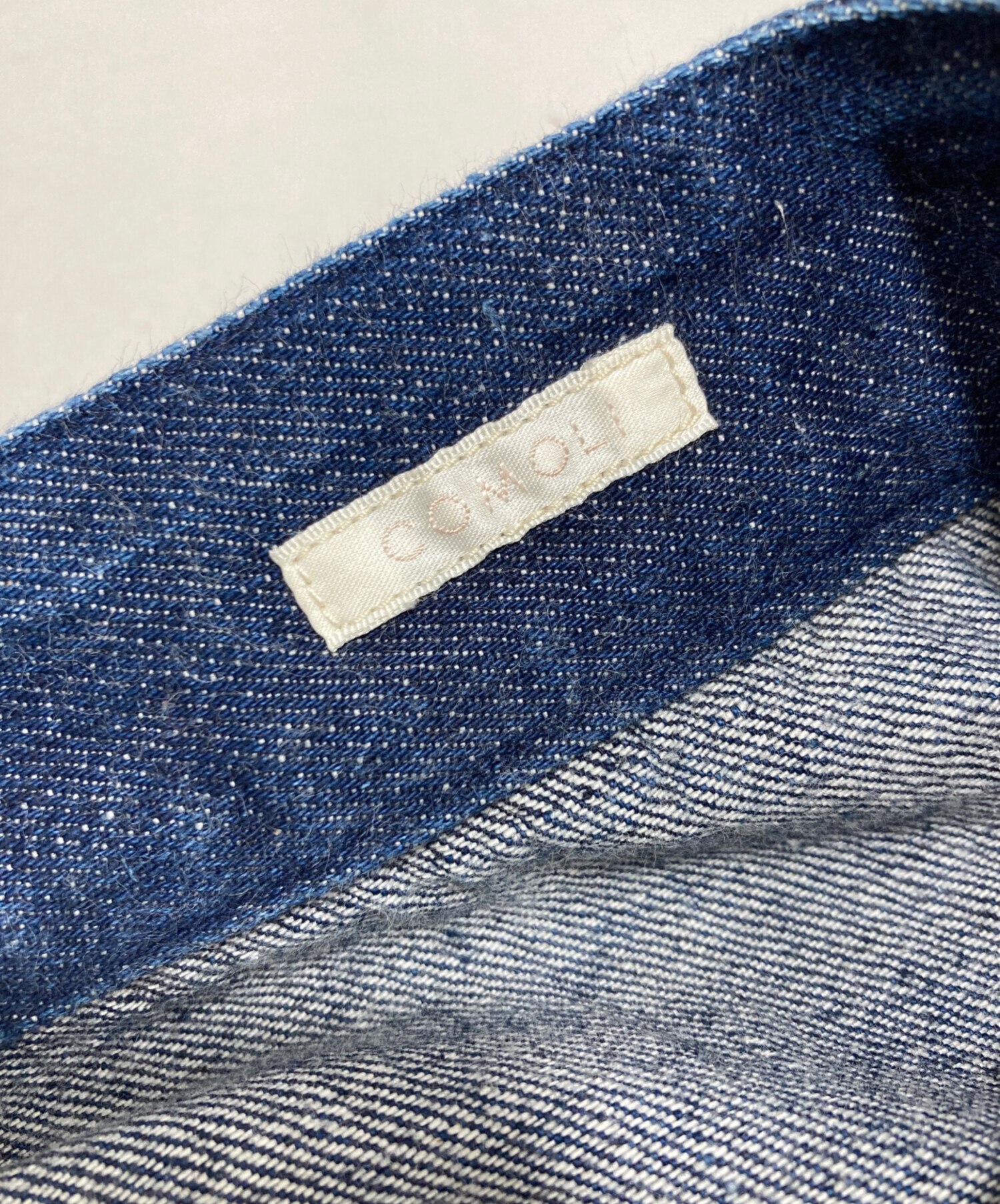 中古・古着通販】COMOLI (コモリ) ベルテッドデニムパンツ インディゴ