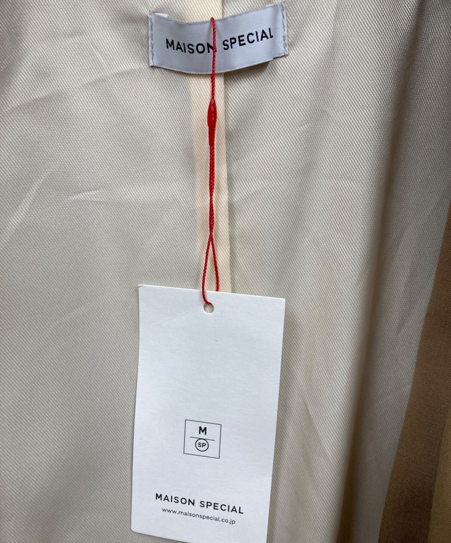 MAISON SPECIAL メゾンスペシャル ブラウス M ベージュ 【古着】【中古】【送料無料】 中古・古着通販】MAISON SPECIAL (メゾンスペシャル) Loose Jacket All