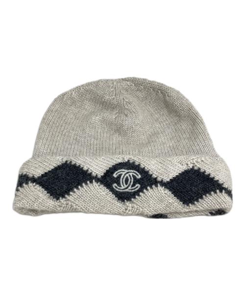 中古・古着通販】CHANEL (シャネル) カシミヤニット帽 ベージュ