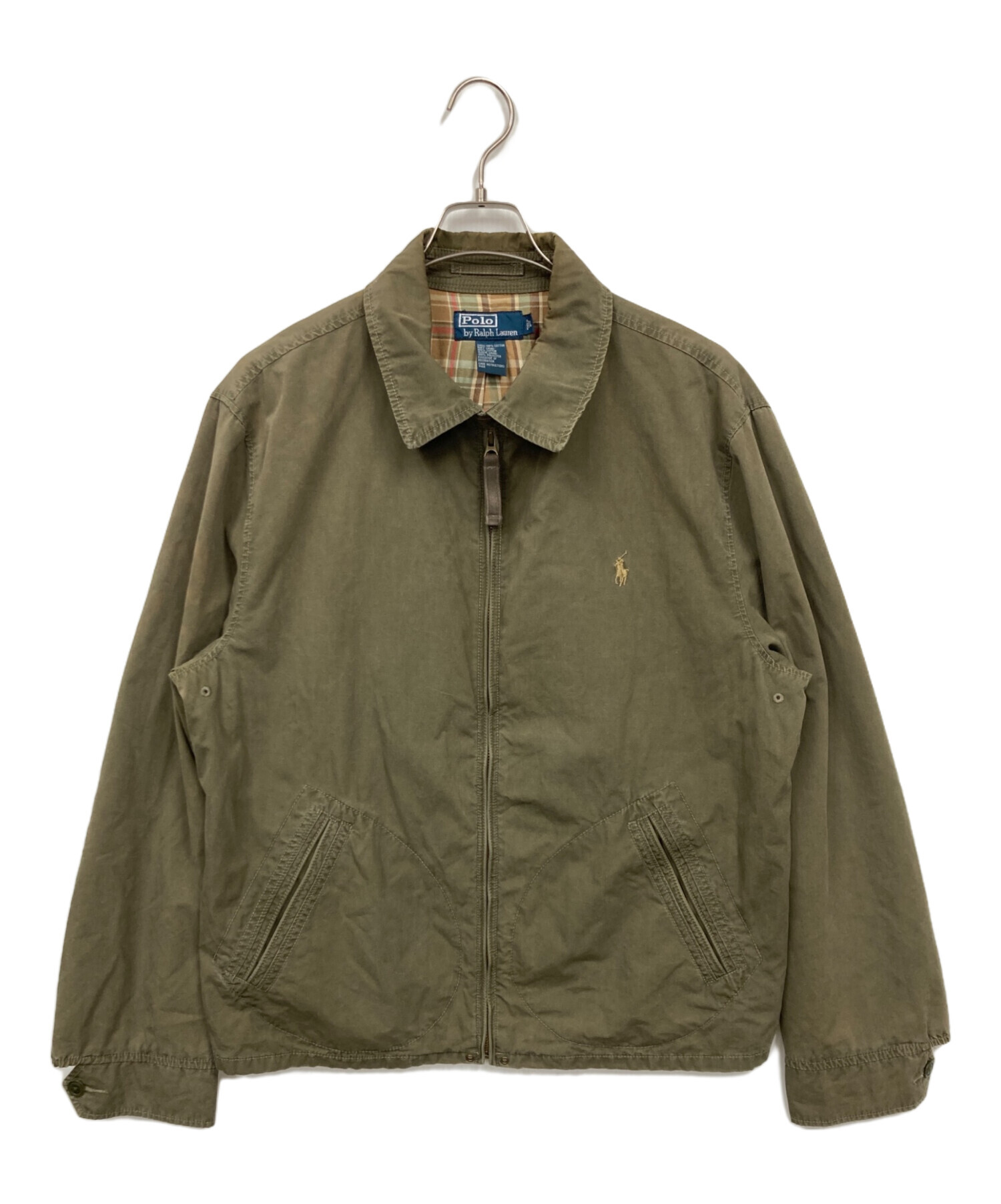 RALPH LAUREN パッカブル ナイロンスイングトップ オリーブ Mサイズ 中古・古着通販】POLO RALPH LAUREN (ポロ・ラルフローレン) スイング