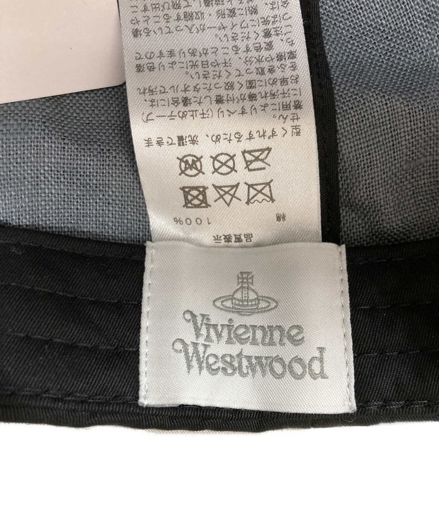 Vivienne Westwood MAN キャップ F 黒x白 【古着】【中古】 中古・古着通販】Vivienne Westwood (ヴィヴィアンウエストウッド