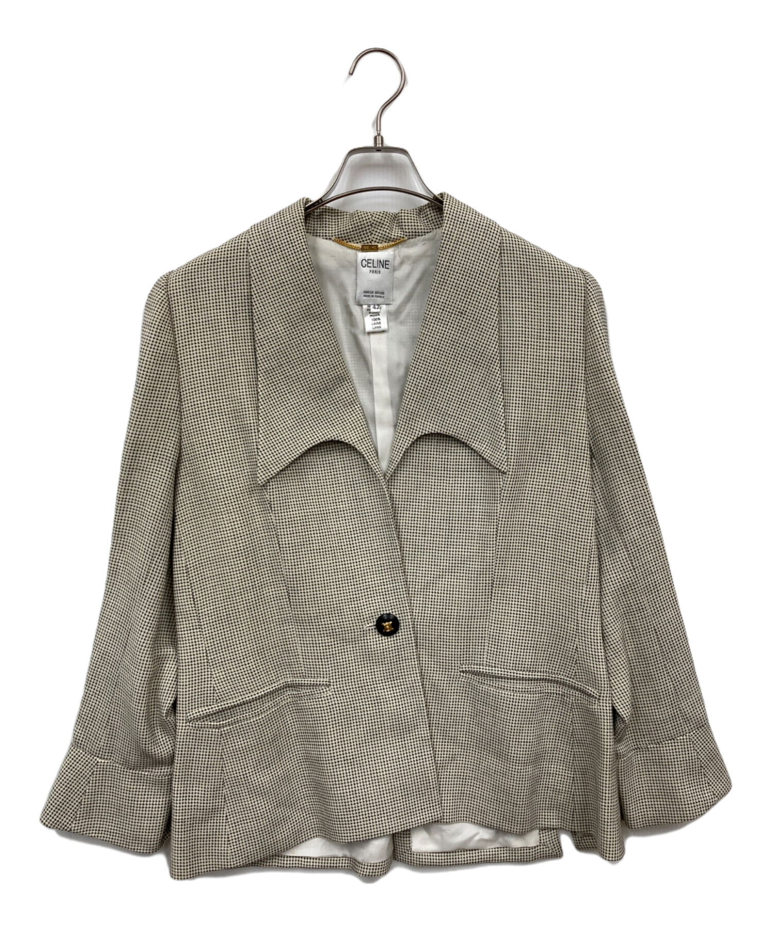 中古・古着通販】CELINE (セリーヌ) テーラードジャケット グレー