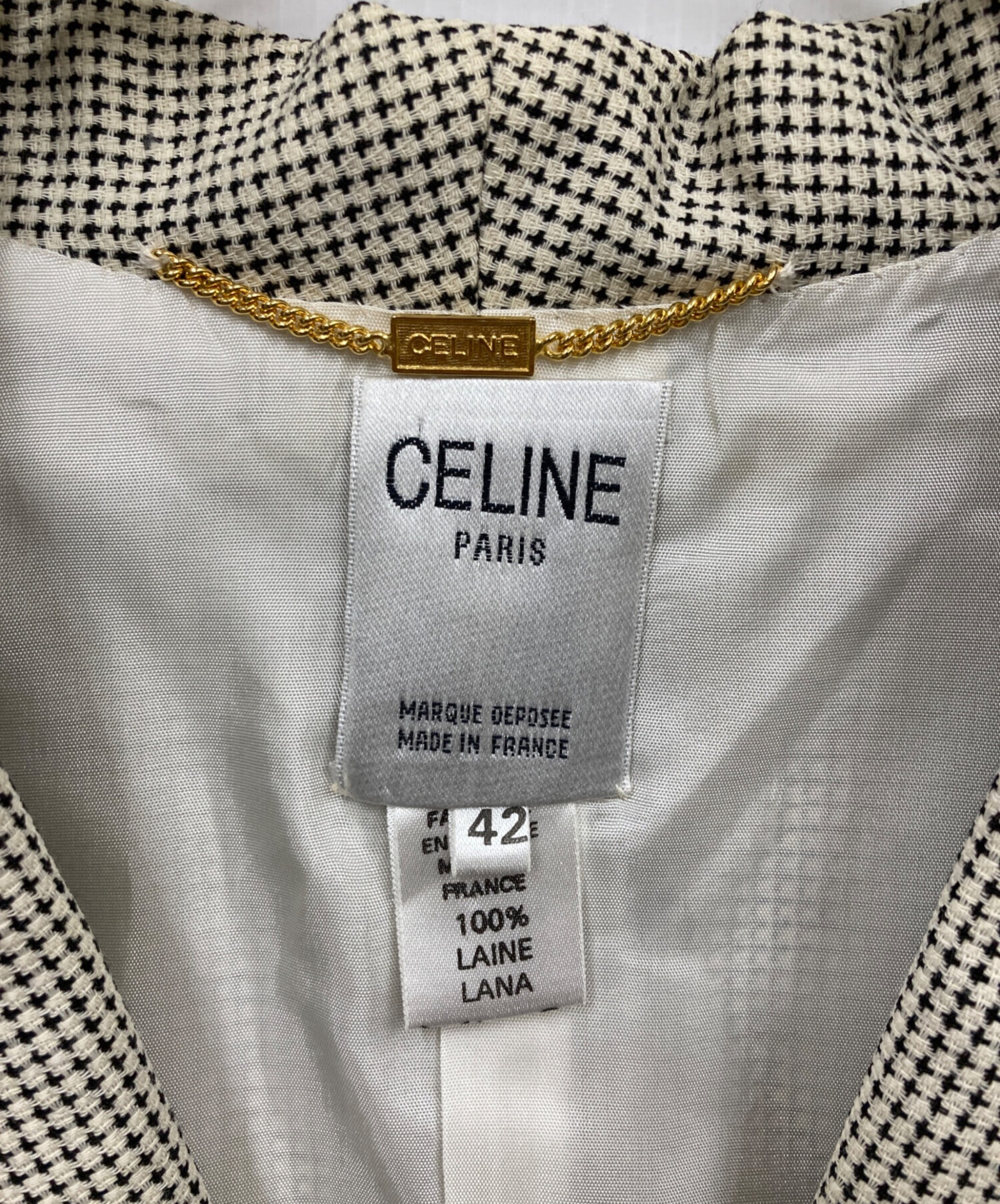 中古・古着通販】CELINE (セリーヌ) テーラードジャケット グレー