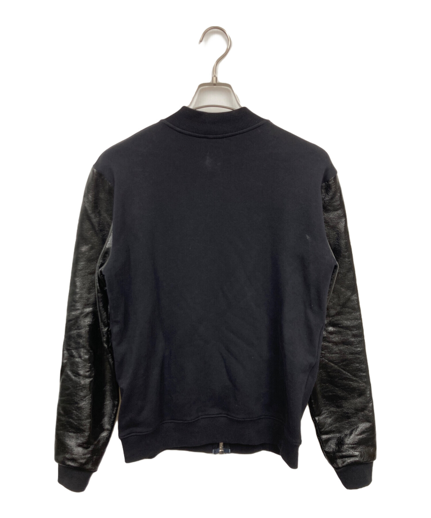 美品 サンローランパリ レザー切替 ジャケット ブラック 中古・古着通販】Saint Laurent Paris (サンローランパリ) 切替