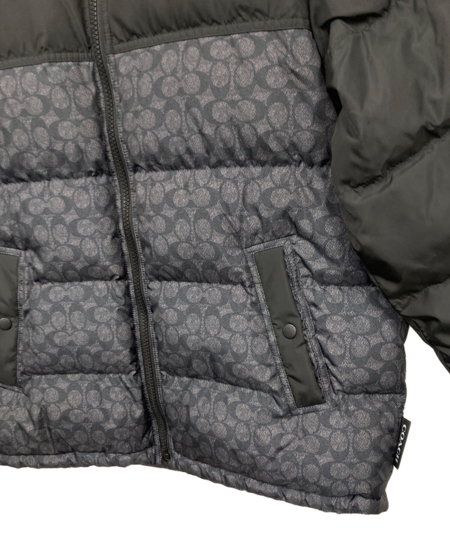 中古・古着通販】COACH (コーチ) ダウンジャケット ブラック サイズ 