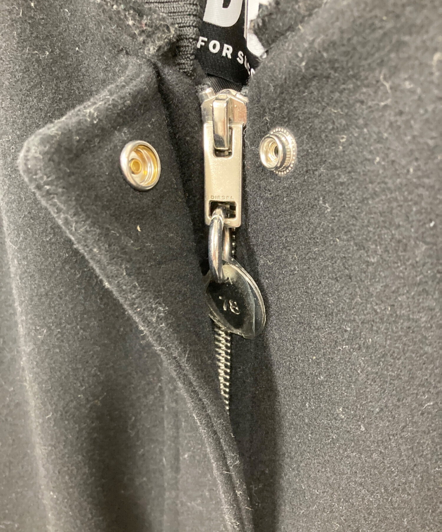 中古・古着通販】DIESEL (ディーゼル) ウールコート ブラック サイズ