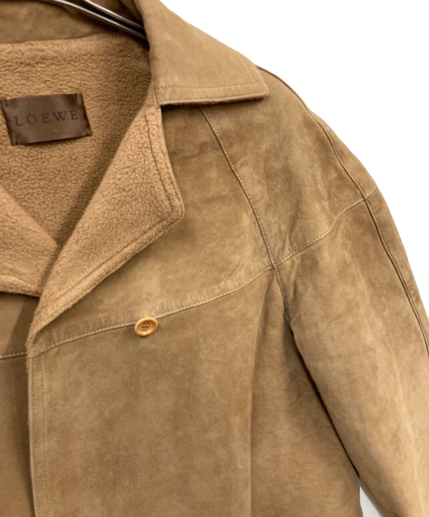 中古・古着通販】LOEWE (ロエベ) ムートンジャケット ベージュ サイズ