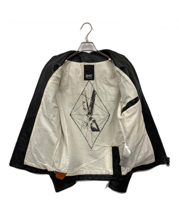 中古・古着通販】Denham (デンハム) レザージャケット ブラック サイズ