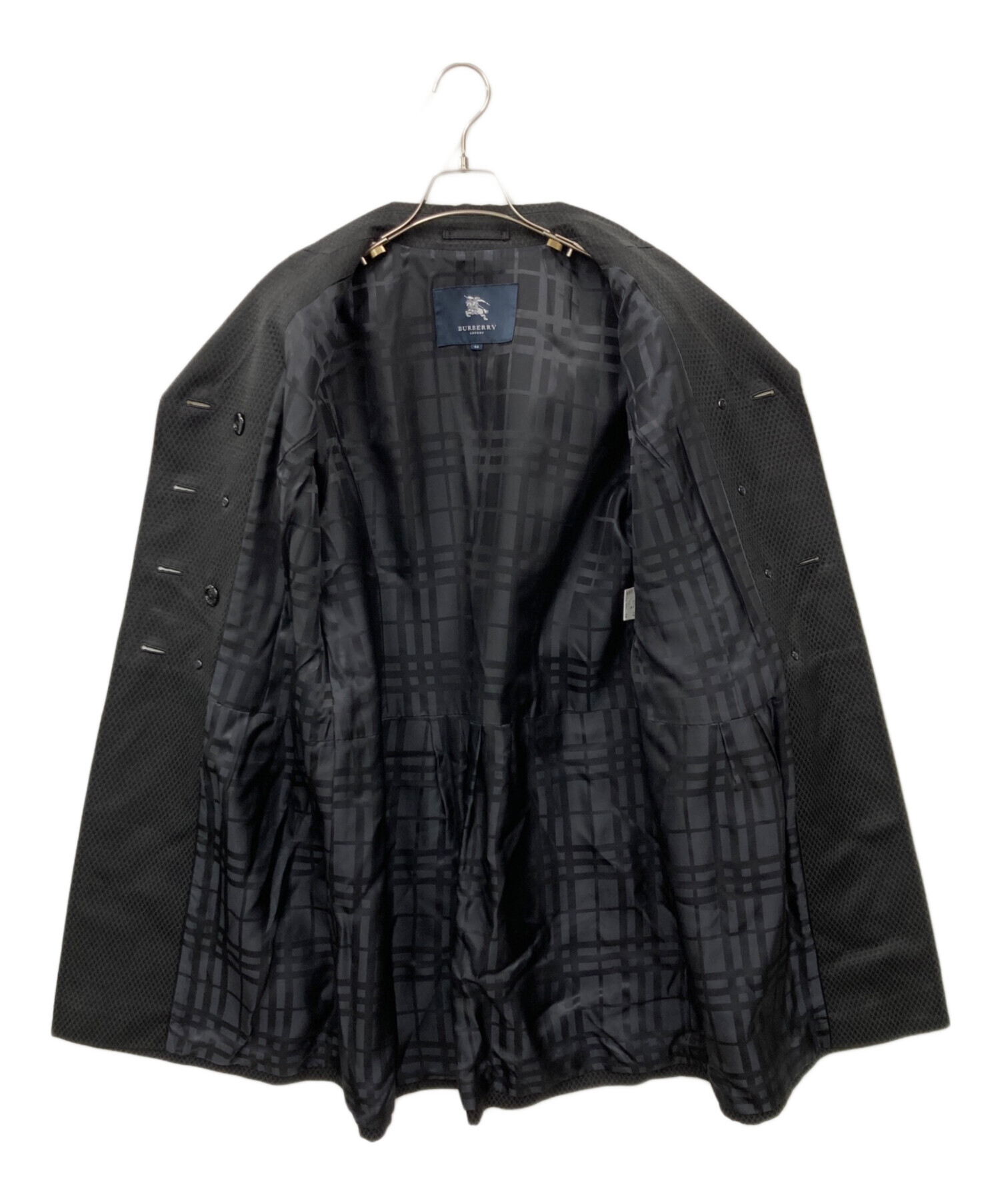 超美品正規品/Burberry london/バーバリー/イタリア製/コート/黒 中古・古着通販】BURBERRY LONDON (バーバリーロンドン) コート