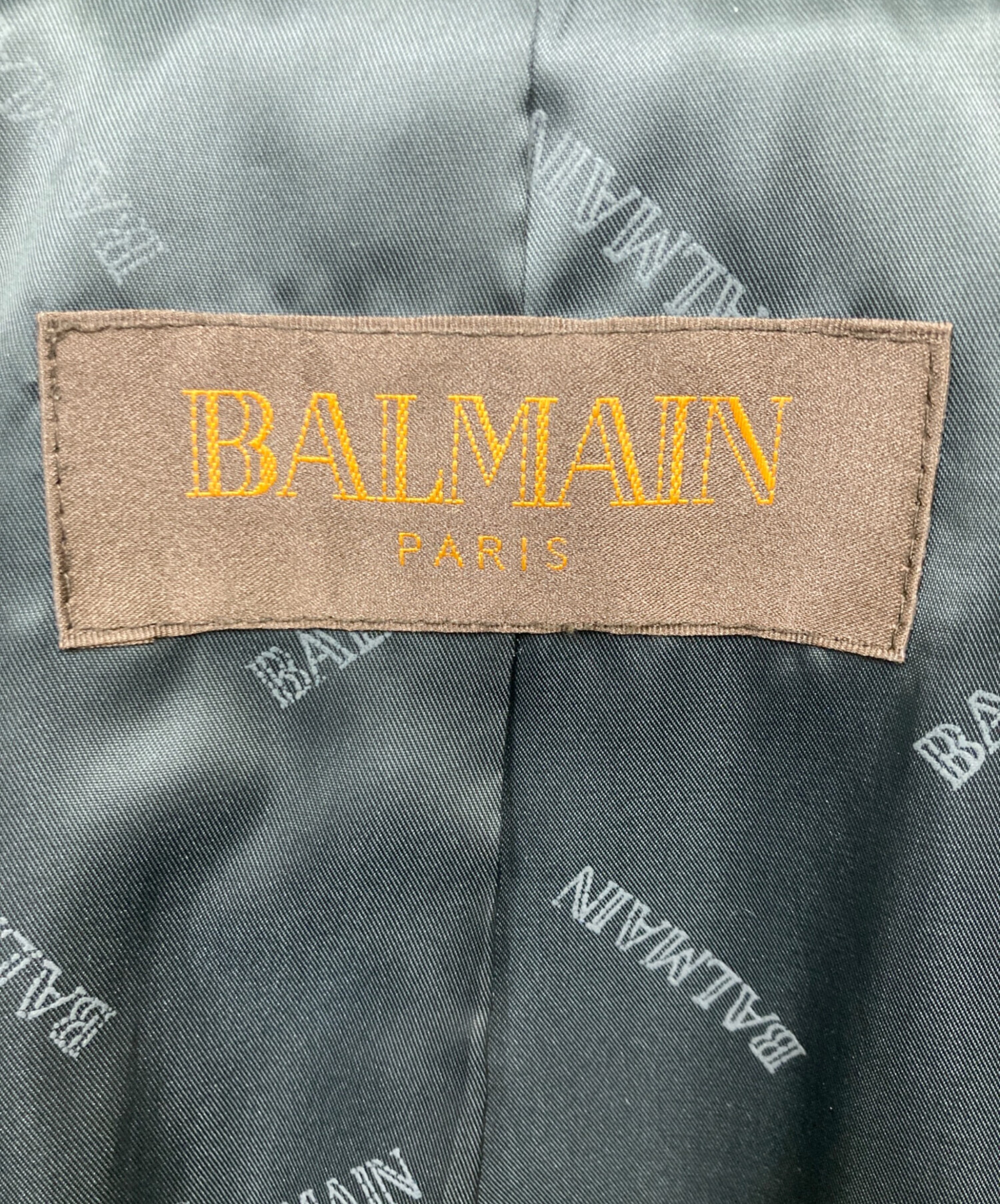 中古・古着通販】BALMAIN (バルマン) ダッフルコート ブラック サイズ