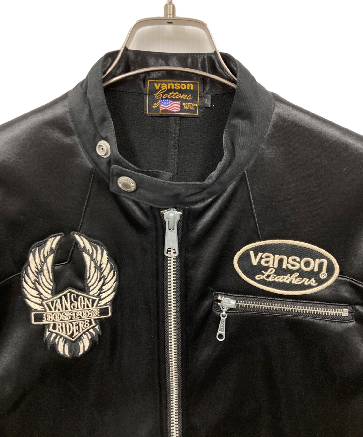中古・古着通販】VANSON (バンソン) ジャケット ブラック サイズ:L
