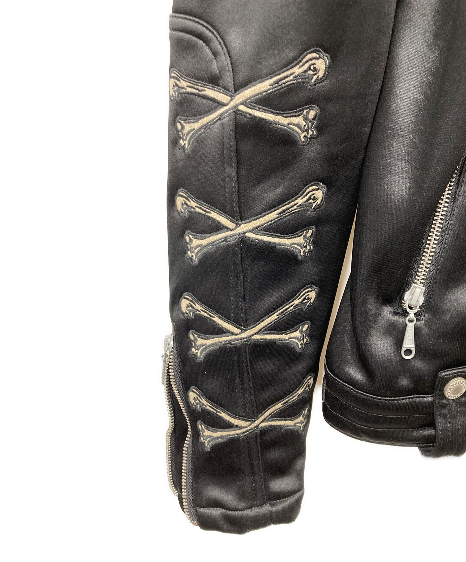 中古・古着通販】VANSON (バンソン) ジャケット ブラック サイズ:L