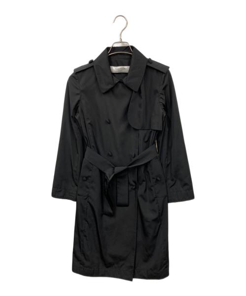 セール中！！　ヴァレンティノ　イタリア製　ヴィンテージ　古着　ロングコート VALENTINO - VALENTINO ヴァレンティノ トレンチコート L 黒 【古着
