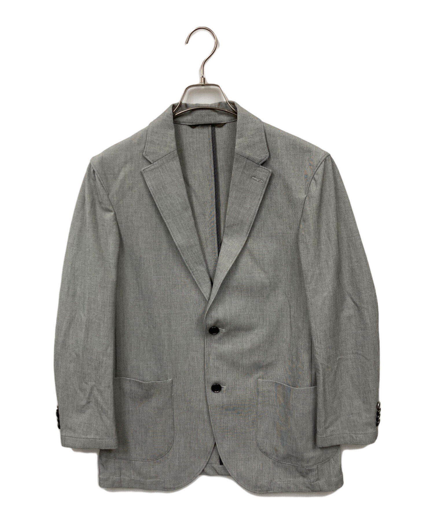 AOURE グレー テーラードジャケット 中古・古着通販】AOURE (アウール) テーラードジャケット グレー