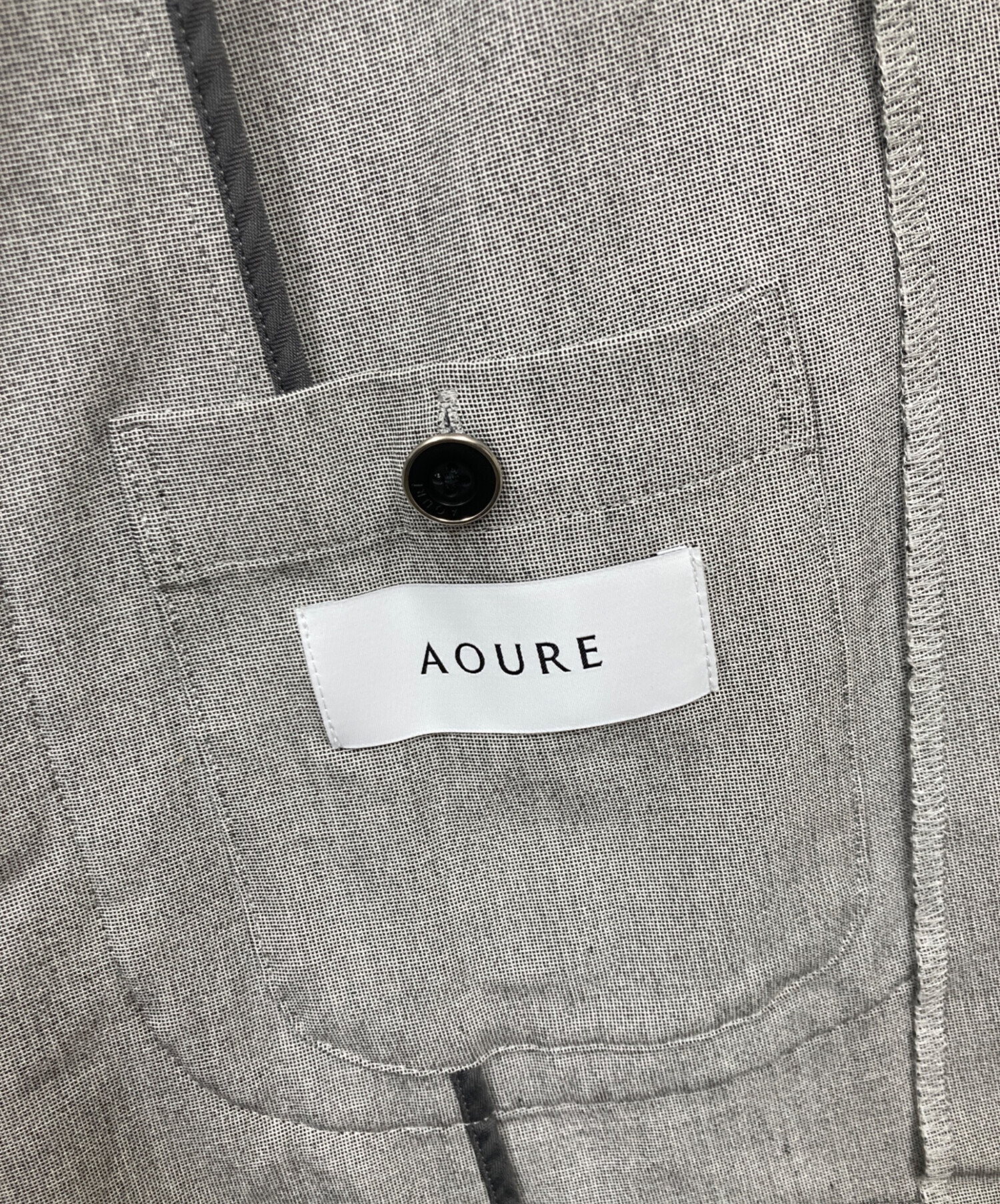 中古・古着通販】AOURE (アウール) テーラードジャケット グレー