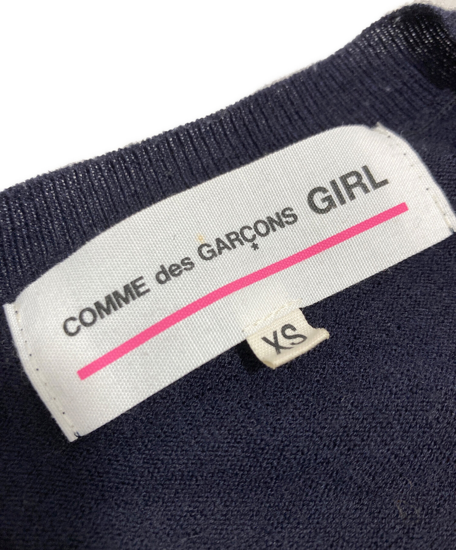 COMME des GARCONS GIRL カーディガン リボン 中古・古着通販】COMME des GARCONS GIRL (コムデギャルソンガール