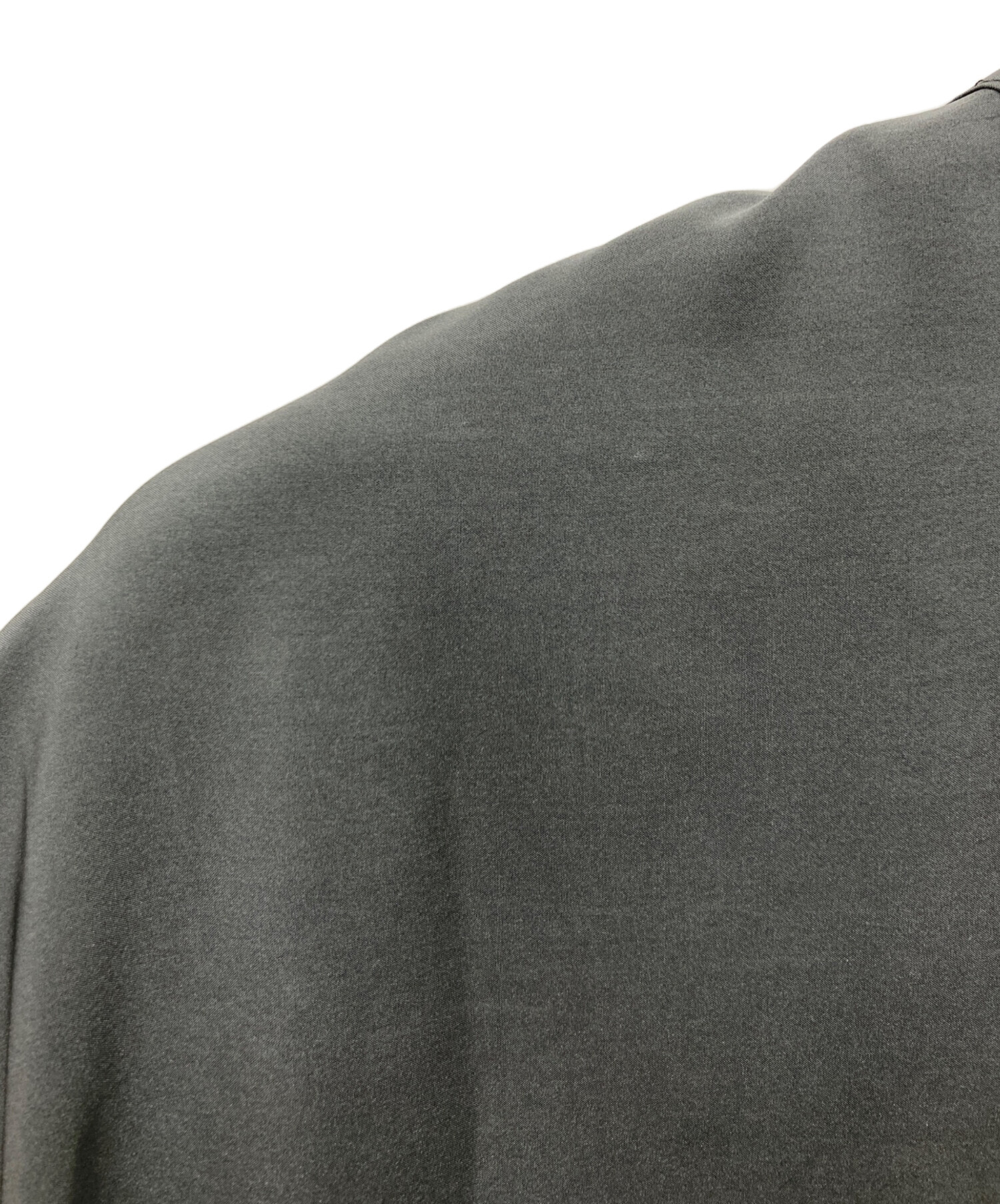 中古・古着通販】ATON (エイトン) シルクシャツワンピース グレー