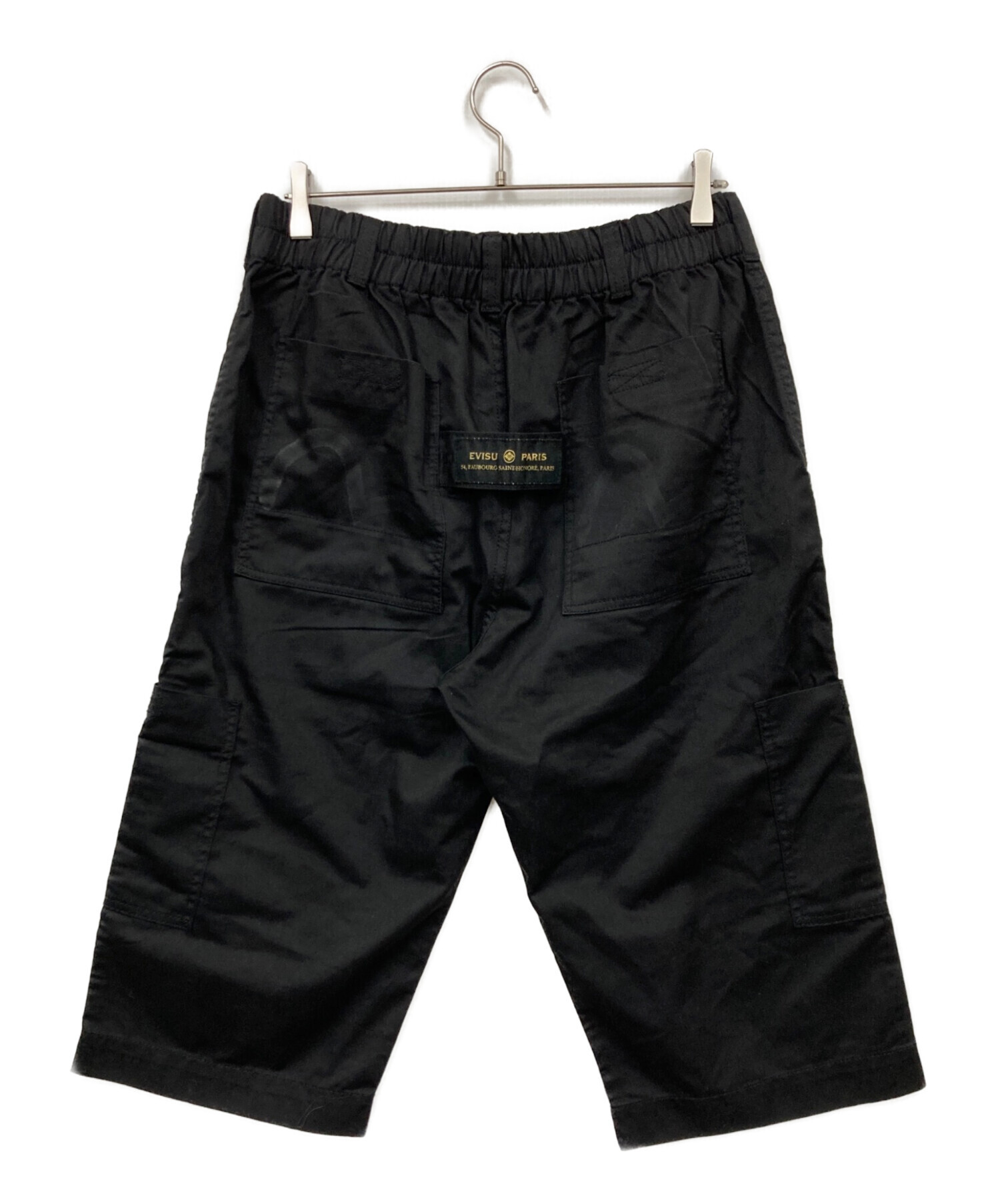 中古・古着通販】EVISU (エヴィス) ハーフパンツ ブラック サイズ:M