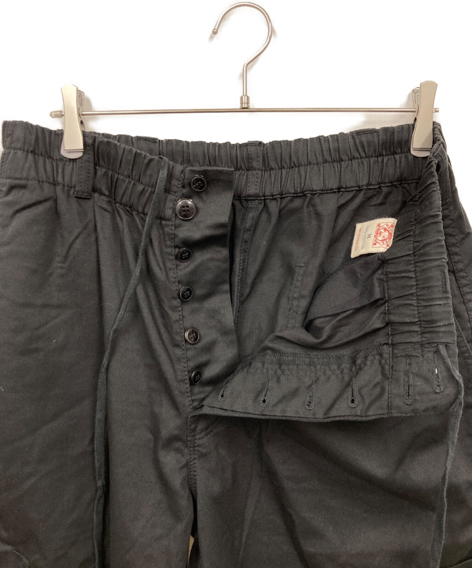 中古・古着通販】EVISU (エヴィス) ハーフパンツ ブラック サイズ:M