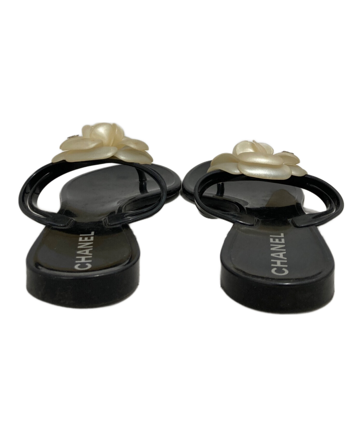 中古・古着通販】CHANEL (シャネル) サンダル ブラック サイズ 中古・古着通販】CHANEL (シャネル) サンダル ブラック サイズ