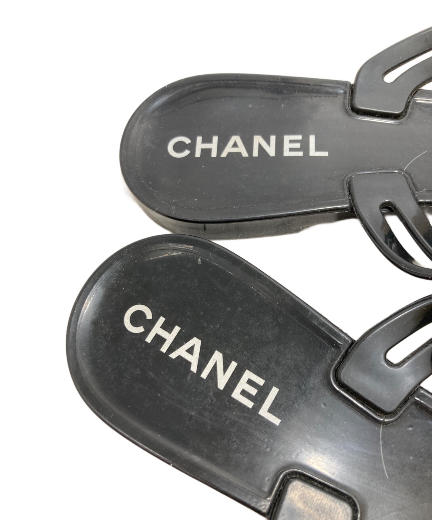 中古・古着通販】CHANEL (シャネル) サンダル ブラック サイズ:36