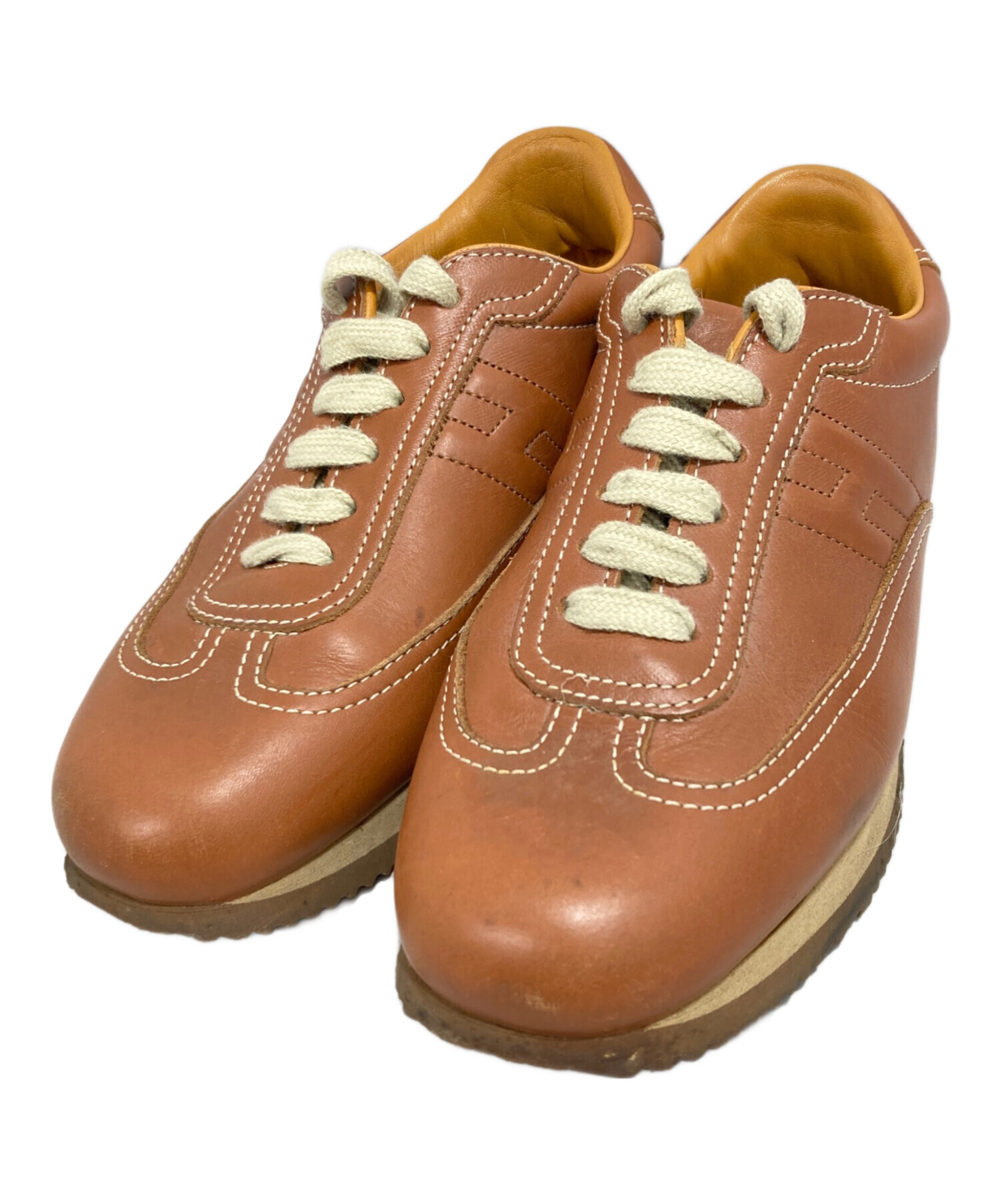 中古・古着通販】HERMES (エルメス) クイックレザースニーカー