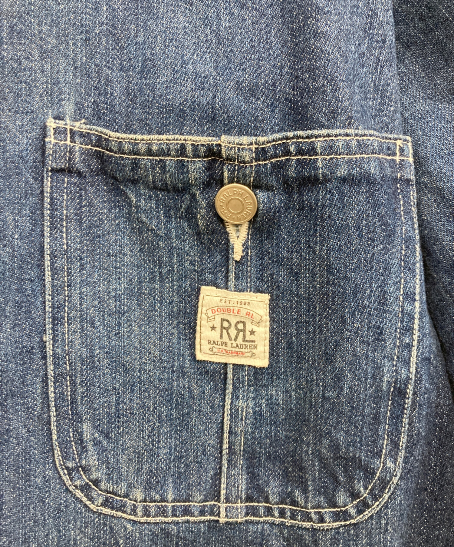 中古・古着通販】RRL (ダブルアールエル) カバーオール インディゴ